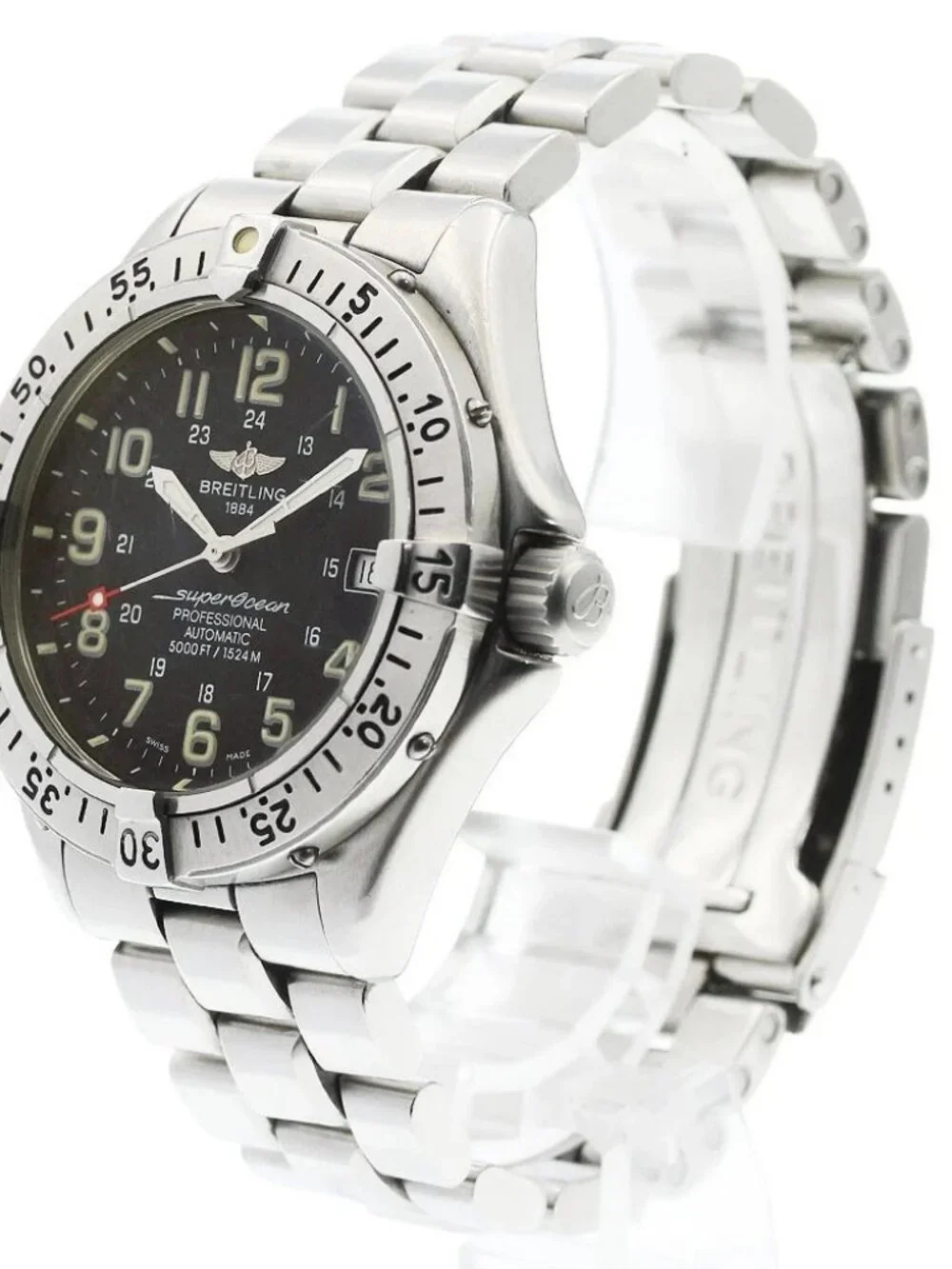 BREITLING Super Ocean A17045 Date black Dial Automatic Men's Watch_969367